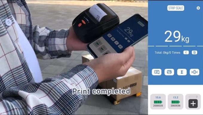 Bluetooth industriële weegschaal voor pallets, bar weegschaal 1500kg draagbare balk weegschaal 10
