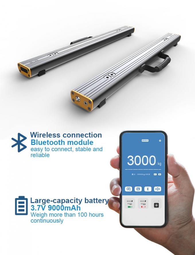 Handige vierkant Bluetooth draagbare balk weegbalken met ingebouwde batterij 3.7V 9000mAh 4
