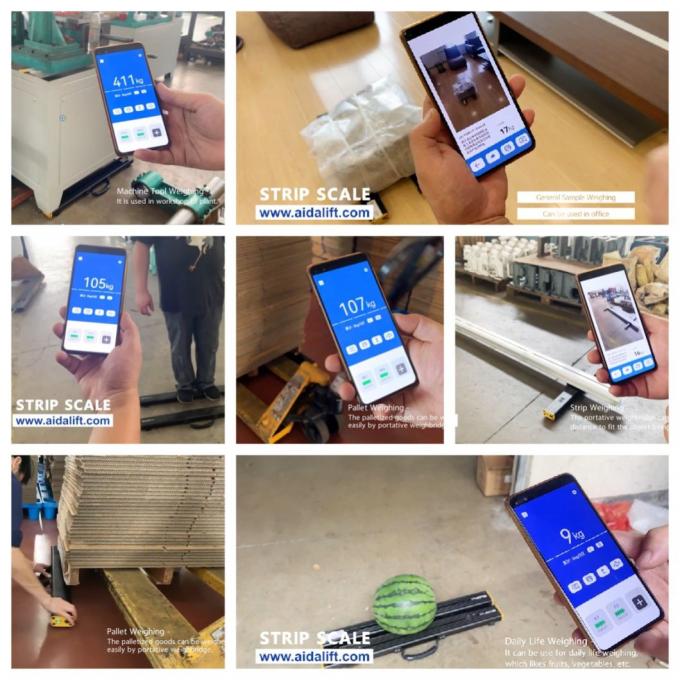 Handige vierkant Bluetooth draagbare balk weegbalken met ingebouwde batterij 3.7V 9000mAh 7