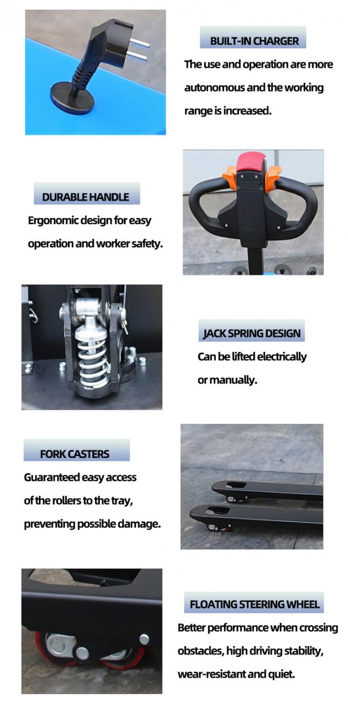 Walkie Electric Pallet Jack Vorklift Truck Handling Lead Acid 1