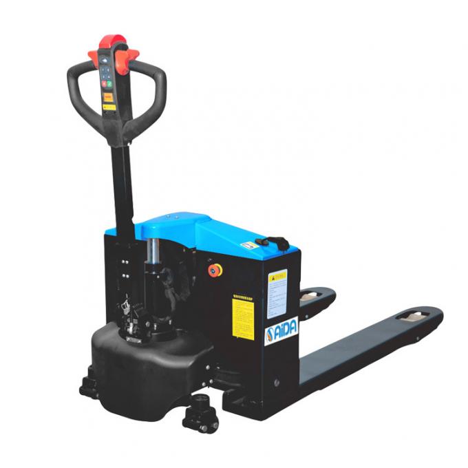 Elektrische pallet jack vorkheftruck 2 ton met loodzuurbatterij 0