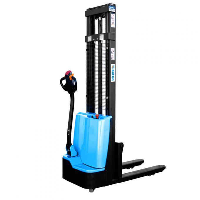 DC Electric Lift Palet Stacker, Battery Powered Palet Stacker 1200kg capaciteit materiaal handling apparatuur 0
