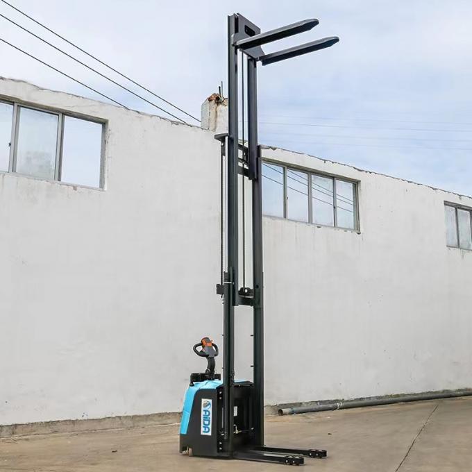 Stand op elektrische stapler vorkheftruck 1 ton capaciteit regeneratief remmen 3