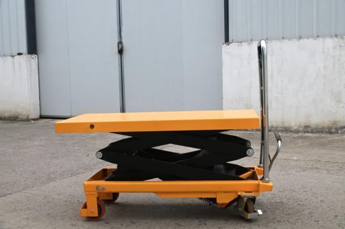 Eenmalige schaar type Hydraulisch tafeltelophaalplatform 500 kg Capaciteit Mobiele hydraulische palletophaaltitel 2