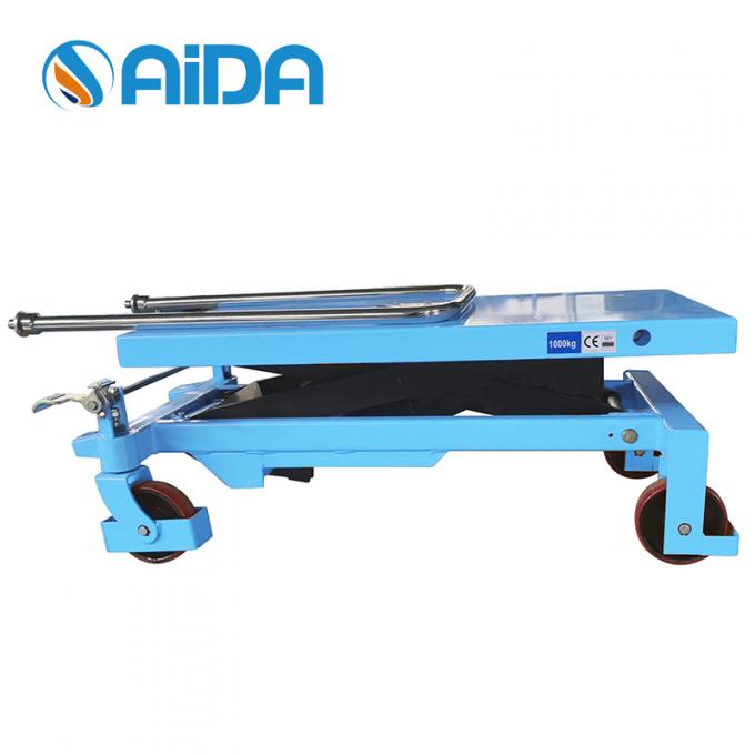 Hydraulische pallet Kleine elektrische schaar Lifttafel Vaste 500 kg Ladingcapaciteit mobiel hydraulisch hefplatform 0