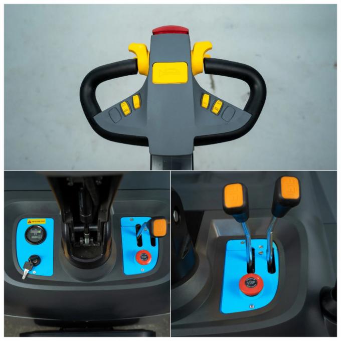 Verstelbare elektrische rijtuigen Stacker 1.5t AC motor stroomtoevoer 0