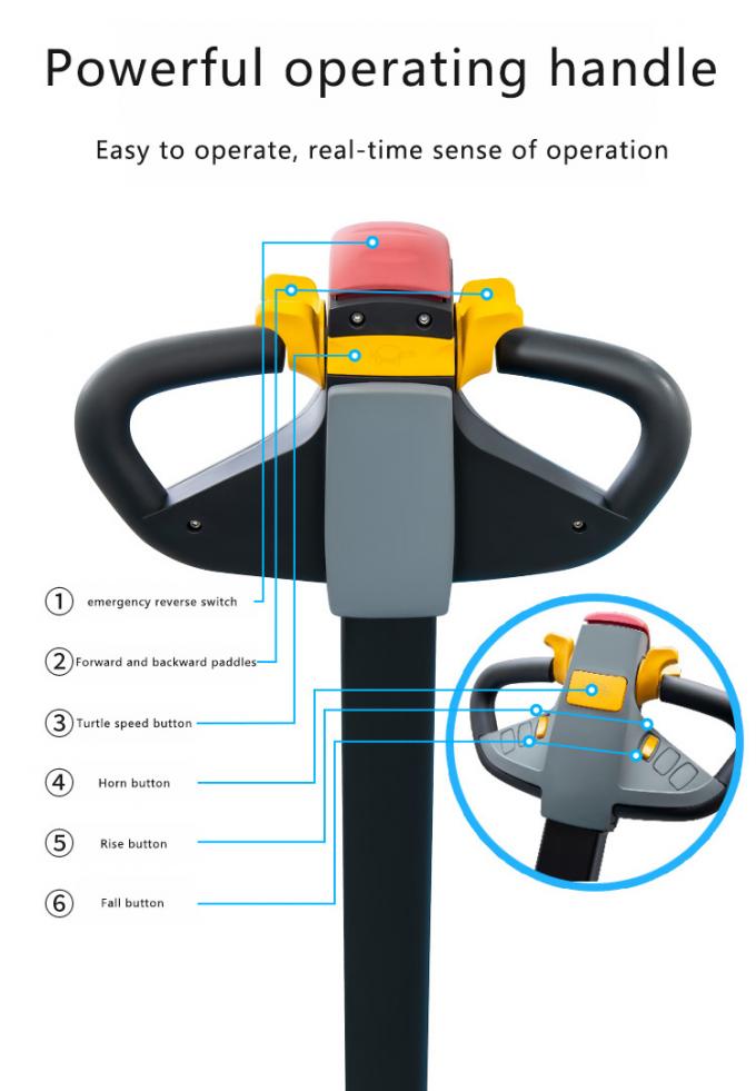 Voetganger Stand On Palet Stacker volledig elektrische pallet stacker bereik walkie stacker 1