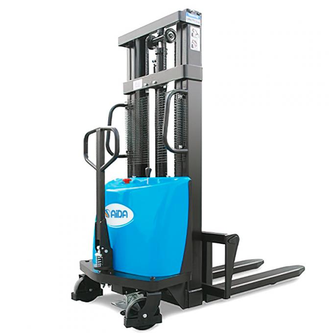 Aanpasbare semi-elektrische palletstapler zelf laden 1600mm Lift hoogte 0