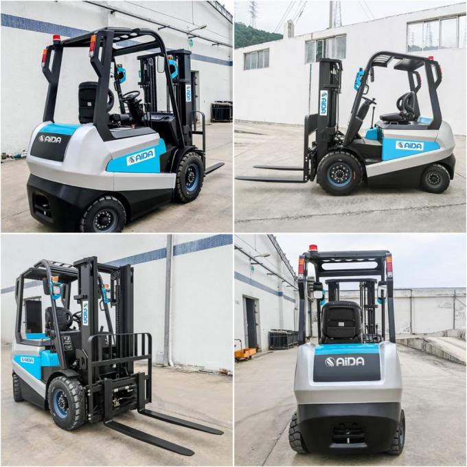 Lithium Ion Mini Elektrisch aangedreven vorklift 3000 mm Lift Hoogte zitten elektrische vorklift 2