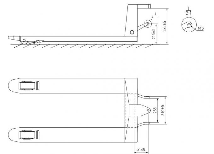 Zelfrijdende pallettruckonderdelen 2 ton Handle Module Kit 1