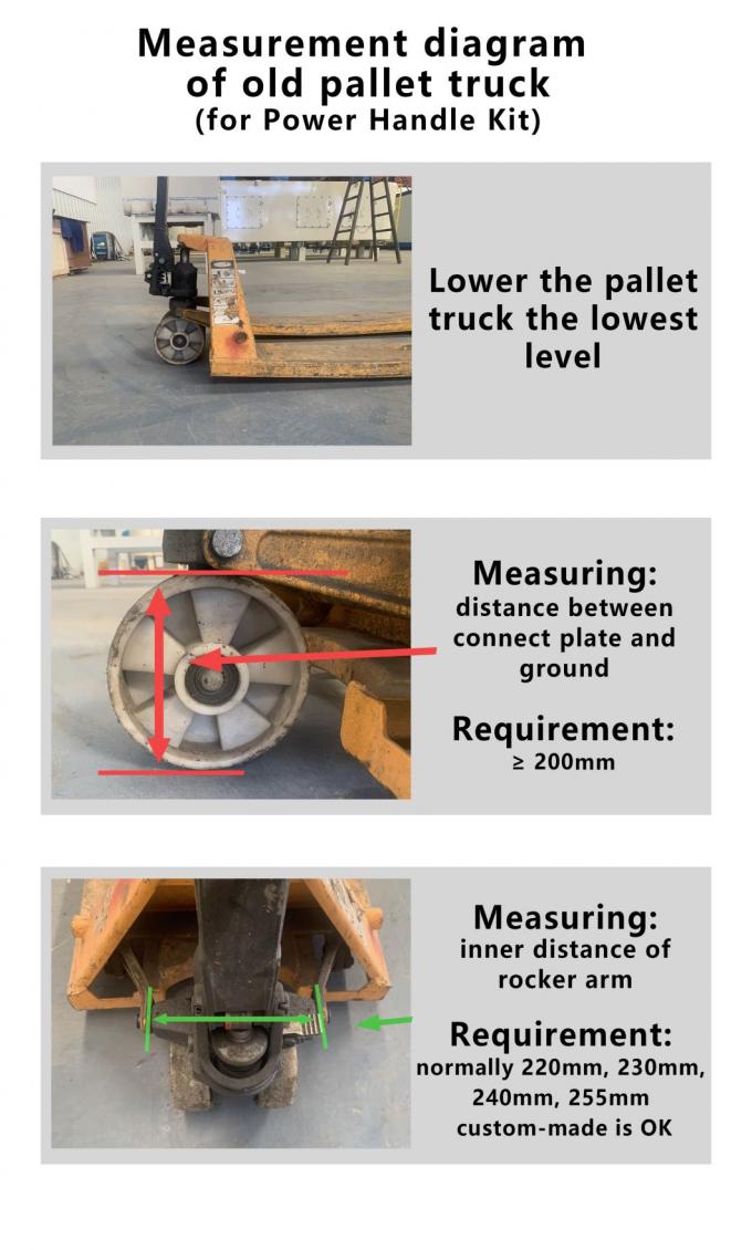Power Handle Kit Verander uw handmatige pallettruck in minuten 1